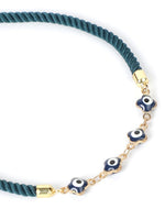 El Regalo 1PC Designer Evil Eye Rakhi for Brother/Bhabhi with Roli Chawal, Rakhi Message Card in Rakhi Gift Box- Unisex Fancy Bracelet Rakhi for Bhai/Bhabhi/Bhatija