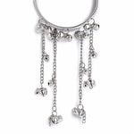 El Regalo Bhaiya Bhabhi Rakhi Set -German Silver Ghungroo Tassel Bracelet Rakhi with Red Thread Rakhi Set with Roli Chawal, Message Card in Gift Box