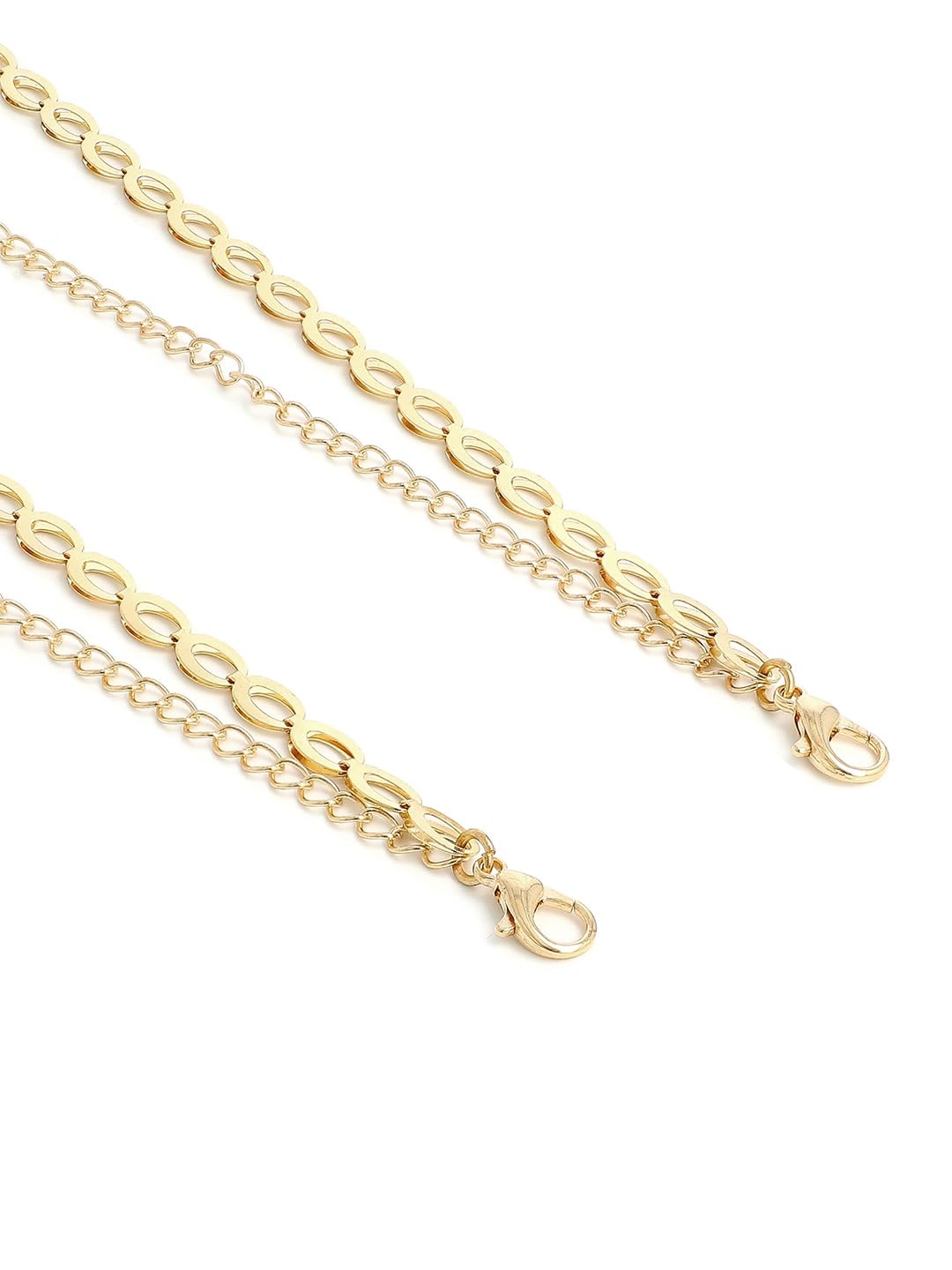 El Regalo Gold-toned Linked Chain Bra Strap & Extenders