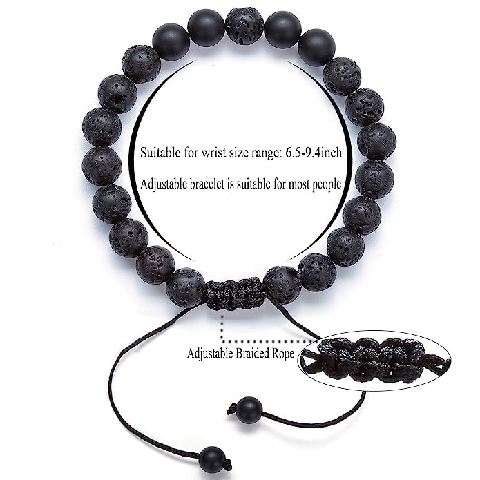 El Regalo Natural Stones Bracelet Rakhi for Brother- Handmade Rakhi with Roli Chawal Shagun, Message Card in Rakhi Gift box for Bhaiya/Bhai/Brother (Option-5)
