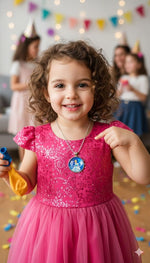 El Regalo Enchanted Tales Princess Pendant Necklace for Girls & Toddlers - Magical Character Jewelry for Birthdays, Parties & Gifting (Style-18)