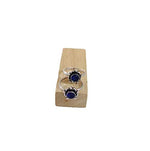 El Regalo Flowers Toe Rings For Women | Stones Toe Rings | Oxidized German Silver Flower Toe Rings Set with Stones (1 Pairs) for Women (Blue Stones)