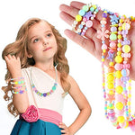 El Regalo 3Pairs Kids Necklace & Bracelet Jewelry Set Combo- Kids Colorful Jewelry Sets | Princess Colorful Acrylic Beads Stretch Necklace Bracelet Set for Kids Baby Toddler Girls (Set Option-3)