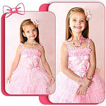 El Regalo Girls Necklace & Bracelet Jewelry Set For Kids Girls (Bow Beads)( Multicolor ) For Girl