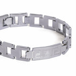El Regalo 1 PC Designer Stainless Steel Bracelets Rakhi for Brother | 1 PC Anti Tarnish Chain Rakhi with Roli- Chanwal, Message Card in Rakhi Gift Box for Bhai/Bhaiya (Option-9)