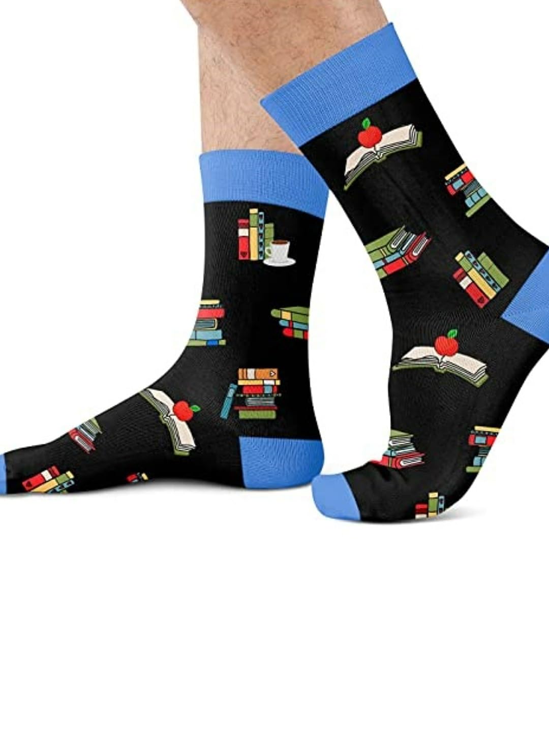 EL REGALO Blue Patterned Calf Length Socks