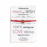 El Regalo 1 PC Zodiac Signs/Sun Signs Red Thread Bracelet Rakhi for Bhai/Brother/Niece or Nephew - Zodiac Sign Rakhi, Roli-Chawal Shagun, Rakhi Message Card in Rakhi Box (Aries Rakhi)