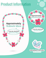 El Regalo Kids/Toddlers/Girls Wooden Beads Handmade Necklace & Bracelet Jewelry Sets (1 Necklace & 1 Bracelet): Kids Princess Jewelry Set (Butterfly Kids Jewelry Set)