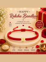 El Regalo Red Ethnic Rakhi Dori Unisex Rakhi-Adults - S letter