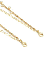 El Regalo Women Silver & Gold-Toned Stone-Studded Bra Straps