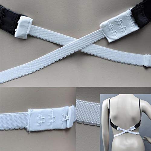 El Regalo Adjustable Low Back Bra Converter 2 Hook Bra Extender Strap for Backless or Low Back Dresses
