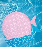 El Regalo 1PC Cute Mermaid Fish Tail Silicon Swimming Cap for Kids, Girls, Boys, and Teens (Pink)