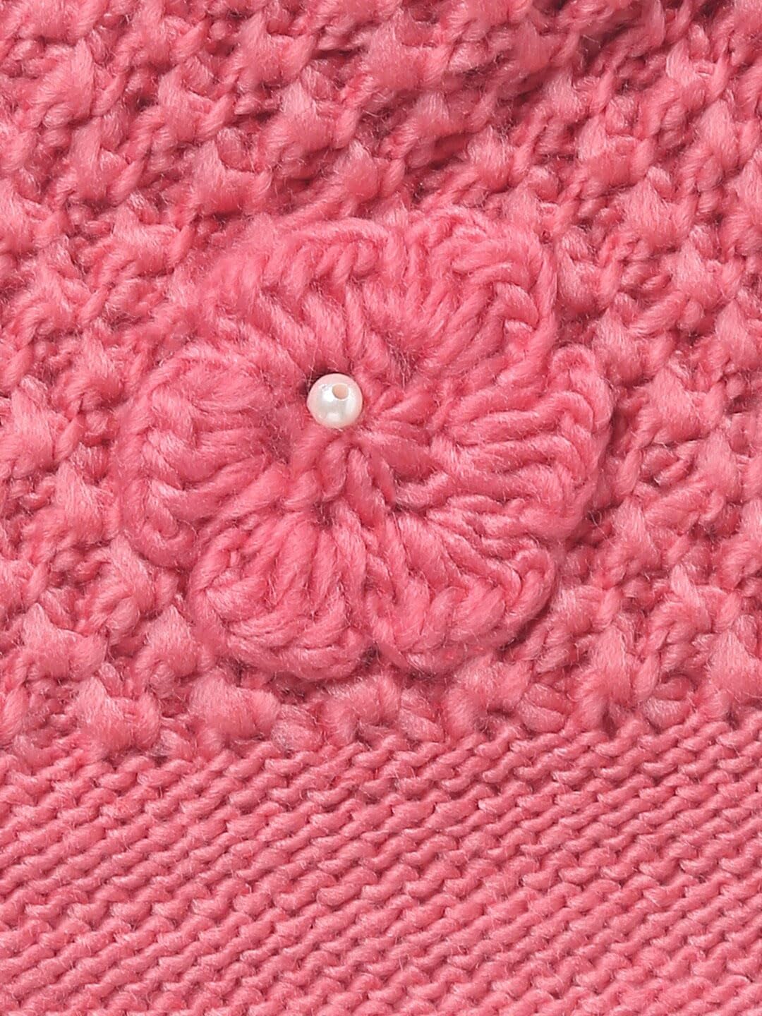 EL REGALO Unisex Kids Pink Beanie
