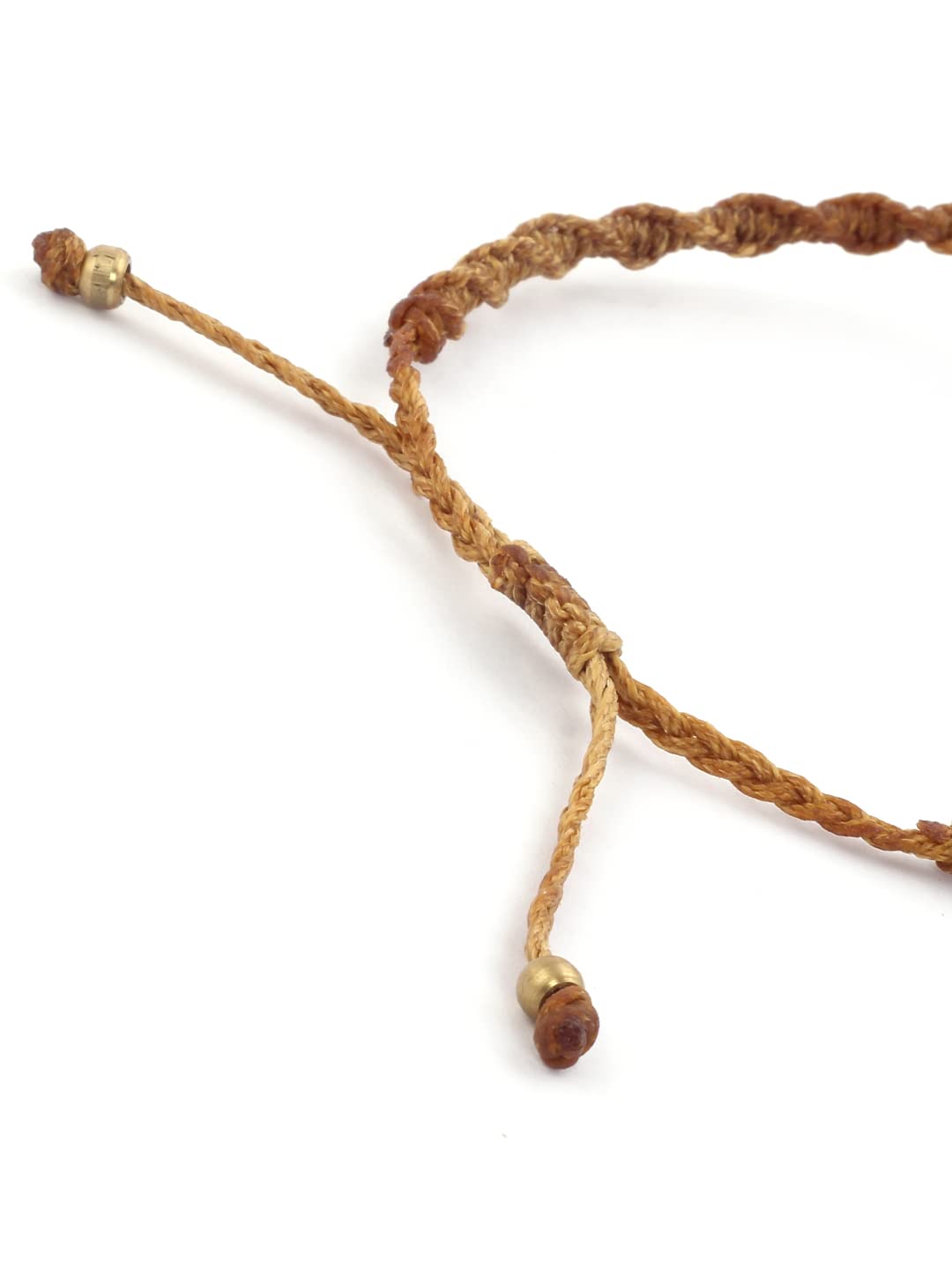 El Regalo Natural Gemstone Tiger Eye Anklet for Girls & Women | Designer Bohemian Style Tiger Eye Adjustable Ankle Bracelet for Girls & Women