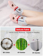Ankle Socks for Teen Girls Women Funny No Show Novelty Sock Girl Low Cute Fun Animal Cartoon Socks, 5 Pack, Cotton & Bamboo