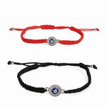 El Regalo 2PCs Evil Eye Rakhi Combo Set for Bhai-Bhabhi or Bhai-Bhatija/Bhatiji- 2 Evil Eye Rakhis with Roli Chanwal, Rakhi Card in Rakhi Gift Box (Option-10)