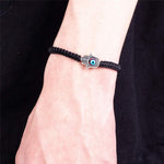 El Regalo Alloy With Evil Eye Antique Bracelet For Men (black)