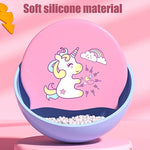 El Regalo 2 PCs Kids Swimming Caps Set- Silicone Swimming Hat for Girls Boys Waterproof Bathing Caps for Long & Short Hair with Unicorn, Astronaut, Heart, Fairy Mermaid (Unicorn & Astronaut)