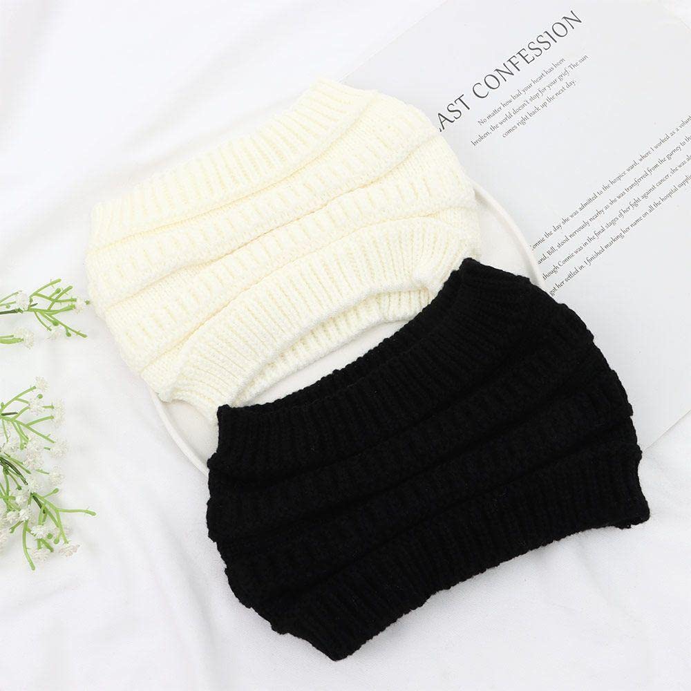El Regalo 1 PC Knitted Warm Winter Woolen Unisex Headband for Women/Girls/Men/Boys | Cold Weather Ear Muff Hair Accessories Head Wrap | Winter Ear Warmer Headband (White)