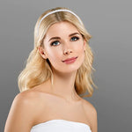 El Regalo 4 Pieces Crystal Rhinestone Headbands Shiny Non-Slip Beaded Hairband Hair Bands Hair Accessories Hair Decoration for Women Girls (Option-1)
