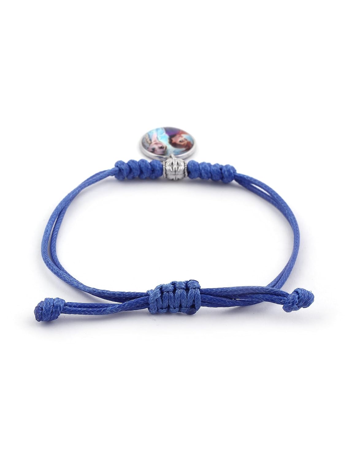 El Regalo 1PC Girls Princess Rakhi- Frozn Elsa Anna Rakhis - Girls Rakhi for Sister/Niece with Roli Chwal, Rakhi Message Card in Rakhi Box for Babies/Toddlers/Kids (Blue Elsa Princess Rakhi)