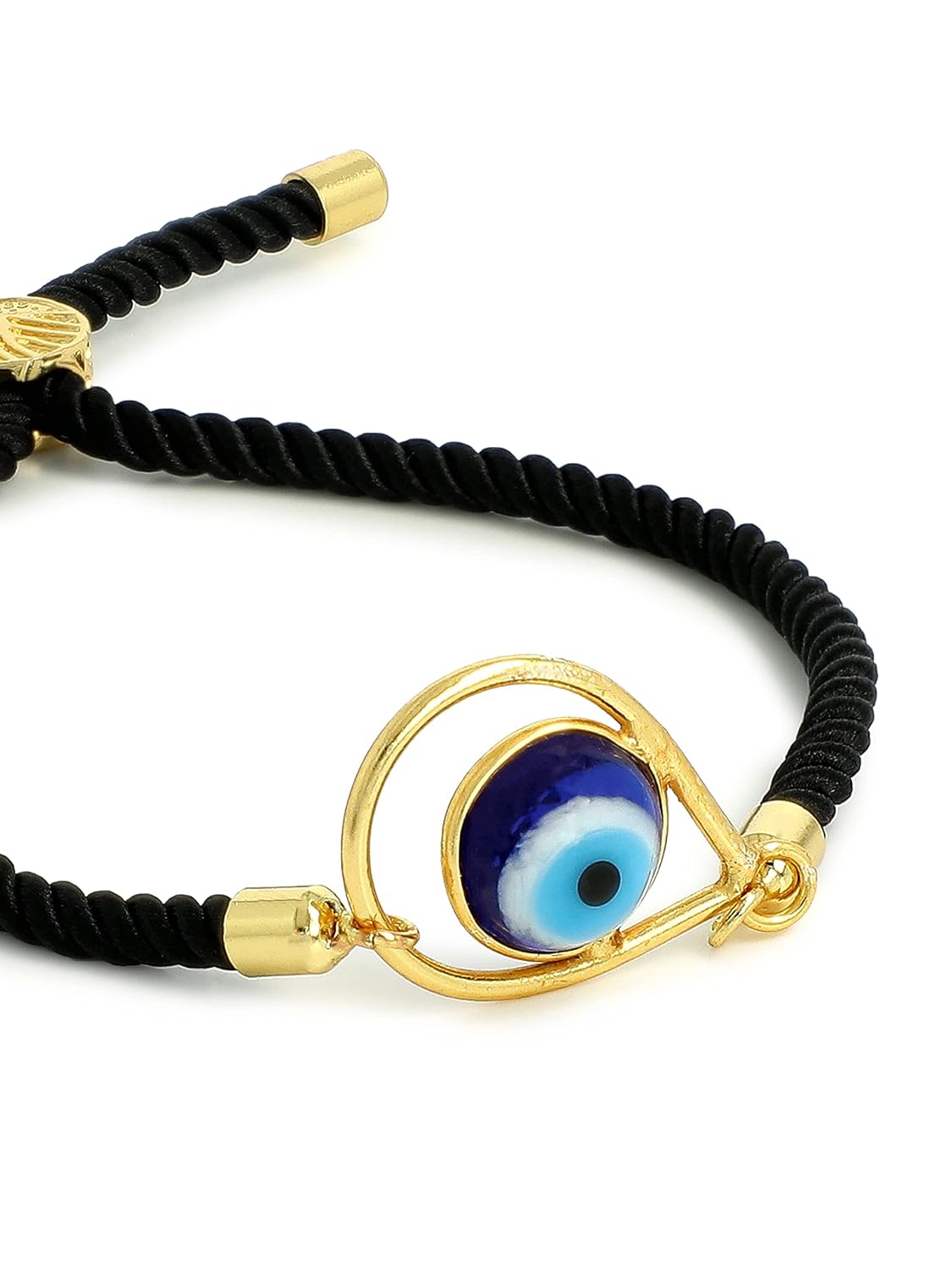 El Regalo Elegant 1PC Evil Eye Rakhi with shagun and Raksha Bandhan Message Card - Lucky Evil Eye Protection Rakhi to Avoid Negative Energies for Brother/Sister-in-Law/Niece or Nephew (Option-2)