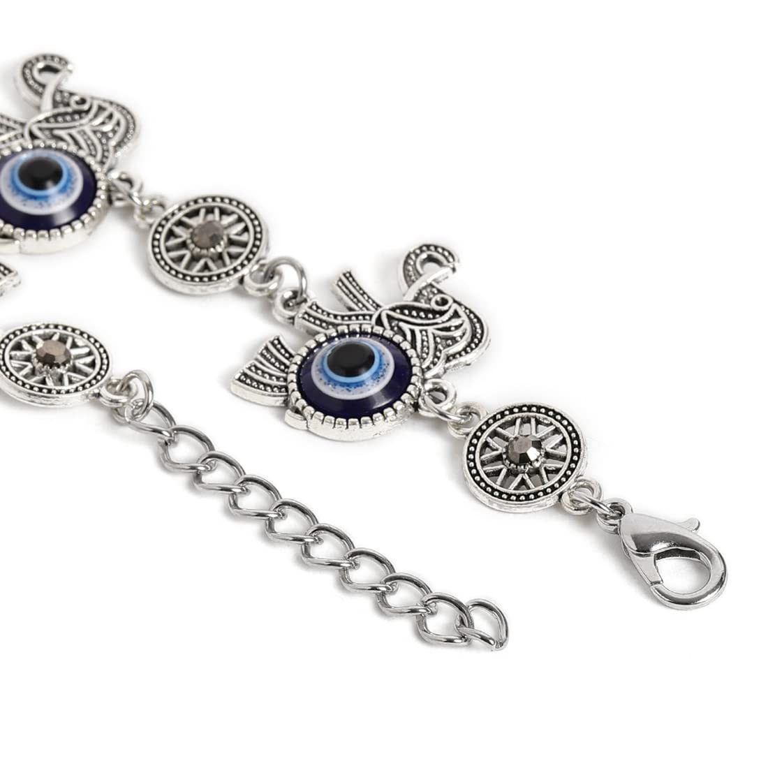 El Regalo 1PC Evil Eye Unisex Bracelet for Girls/Boys/Men/Women- Evil Eye Chain Bracelets (Elephant Evil Eye)