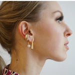 El Regalo Stainless Steel Pearl Ear Jacket Earrings- Exquisite Waterproof/Anti-Tarnish 18k Gold Plated Pearl Drop Statement Fashion Earrings
