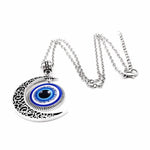 El Regalo 2 PCs Evil Eye Couple Jewelry Set- Evil Eye Big Leather Rope Necklace & Bracelet Set Best Friends/Besties/Couple- Women Men- Valentine's Day Gift (Evil Eye Jewelry Set- 3)