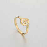 El Regalo Unisex Stainless Steel OM Finger Ring- Indian Spiritual/Meditation Jewelry- Anti Tarnish Aum/OM Finger Ring (8)