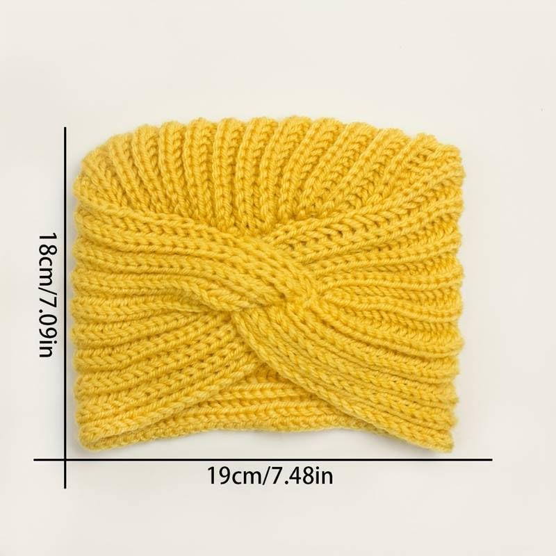 El Regalo 1 PC Baby Winter Unisex Knitted Turban Cap- Knit Warm Winter Caps for Babies/Toddlers/Infants - Girls & Boys (Pink)