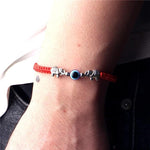 El Regalo 1 PC Red Thread Evil Eye Handmade Rakhi for Brother- Rakhi Gift Box with Evil Eye Rakhi, Shagun Pack & Message Card in Gift Box - Rakhi for Bhai/Bhabhi/Bhatija/Bhatiji (Elephant Evil Eye)
