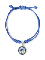 El Regalo 1PC Cute Girls Kids Unicorn Bracelet- Adjustable Hand Braided Floral Unicorn Rope Bracelets for Girls (Blue Floral Unicorn)