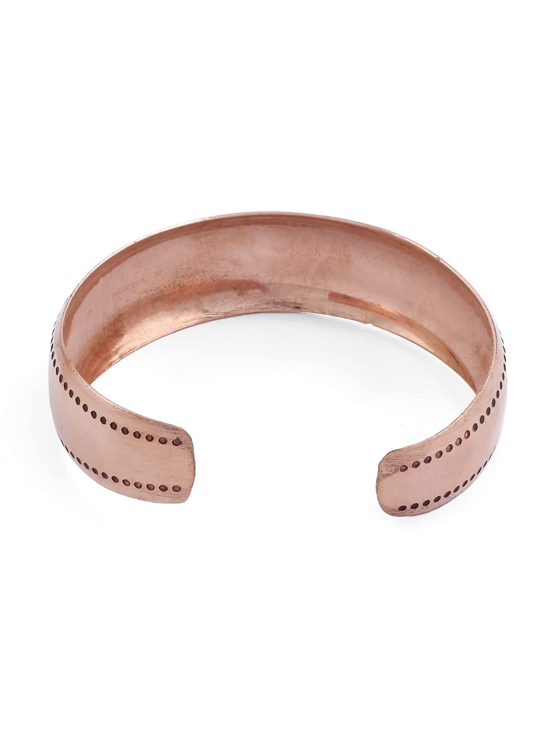 El Regalo Copper Bracelet- Pure Copper Healing Meditation Unisex Broad Bracelet/Kada for Men & Women | Healing Religious Copper Kada (OM Broad Bracelet)
