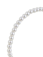 El Regalo Graceful Pearl Beads Decoration Plastic Hair Band for Kids, Girls and Women (White)