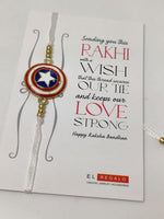 El Regalo Kids Rakhis- beautiful Kids Rakhis for Little Brother/Niece/Nephew Kids Rakhis with Cartoon Characters- for Kids/Babies/Toddlers (Captain America Shield Rakhi)