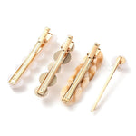 El Regalo 4PCs Imitation Pearl Heart Alligator/Bobby Hair Clips Sets- Acrylic & Resin Fancy Hair Clips/Hair Accessories for Girls & Women