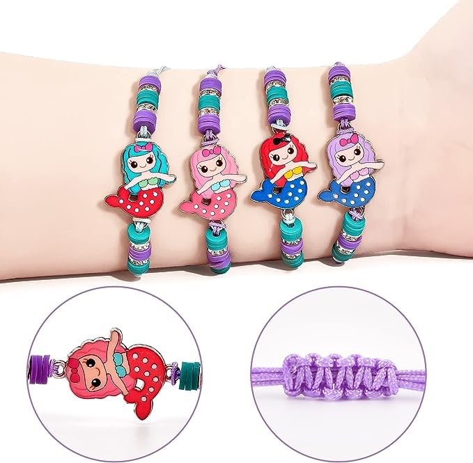 El Regalo 2 PCs Cute Rakhis Set for Kids - Beautiful 2 Kids Rakhis Set for Girls & Boys with Roli Chawal, Message Card in Rakhi Gift Box for Little Brother/Niece/Nephew (Mermaid & Elephant Rakhi)