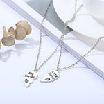 El Regalo 2 PCs Girls Sister Necklace Gifts, Big Sister Little Sister Jewelry Gift for 2,Rainbow Broken Heart BFF Friendship Pendant for Kids Teens Women (Big Sister Little Sister)