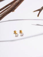 El Regalo 3 Pairs Cute Stainless Steel CZ Stud Earrings Combo for Kids/Girls/Teens/Women - Stars, Heart, Flower, Butterfly, Disco Ball, Stones - Hypoallergenic Flatback Earrings (Style-12)