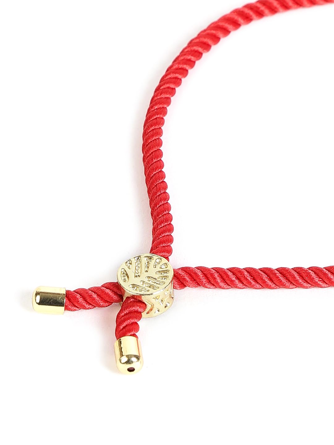 El Regalo Name Initials Evil Eye Bracelet Rakhi for Brother- Name Letter CZ Rakhi with Roli Chawal, Message Card in Rakshabandhan Box for Bhai (Red- J)