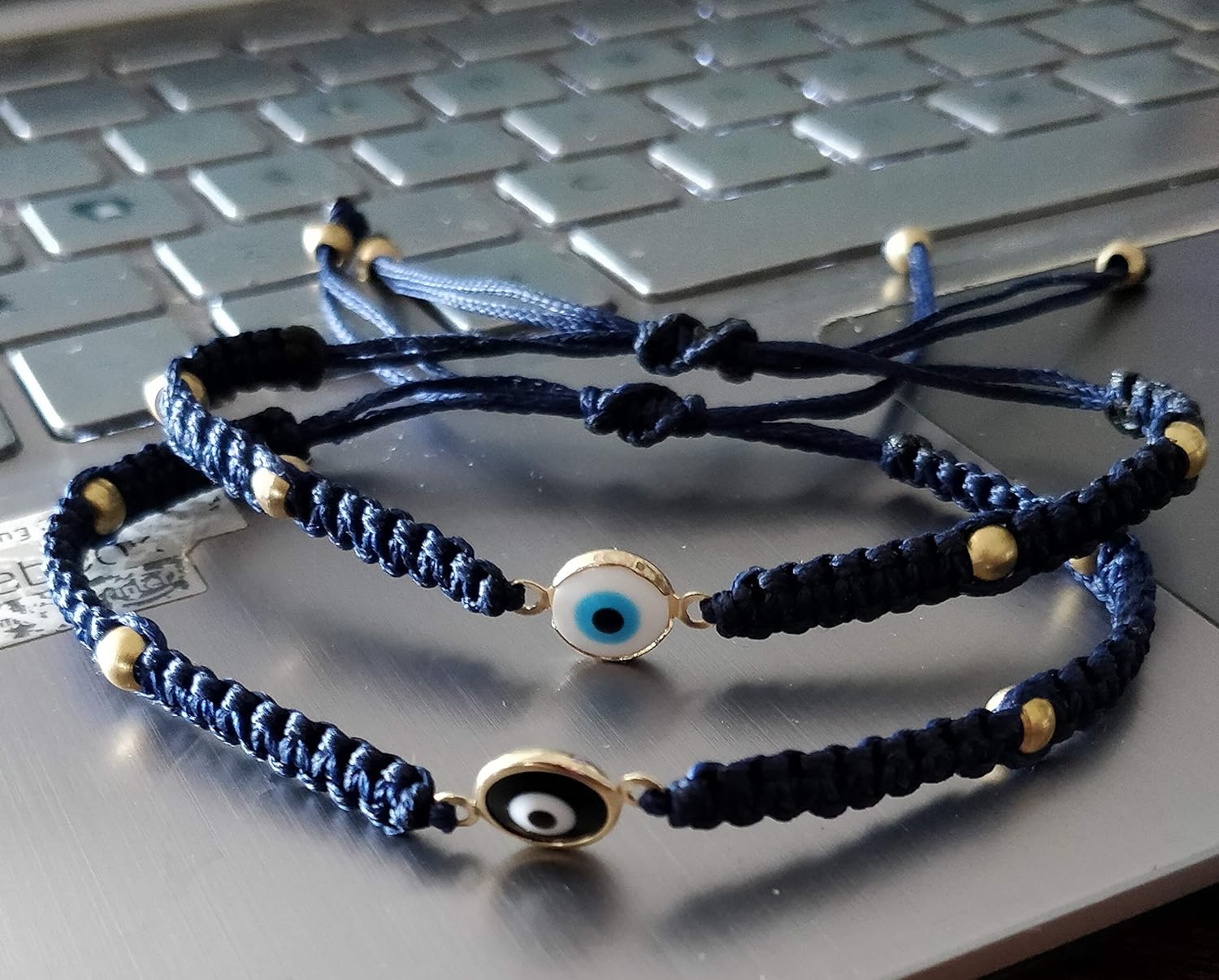 El Regalo Evil Eye Unisex Bracelet for Men & Women | Macrame Bracelet Braided with Lucky Eye to Ward Off Buri Nazar (Pattern-3)