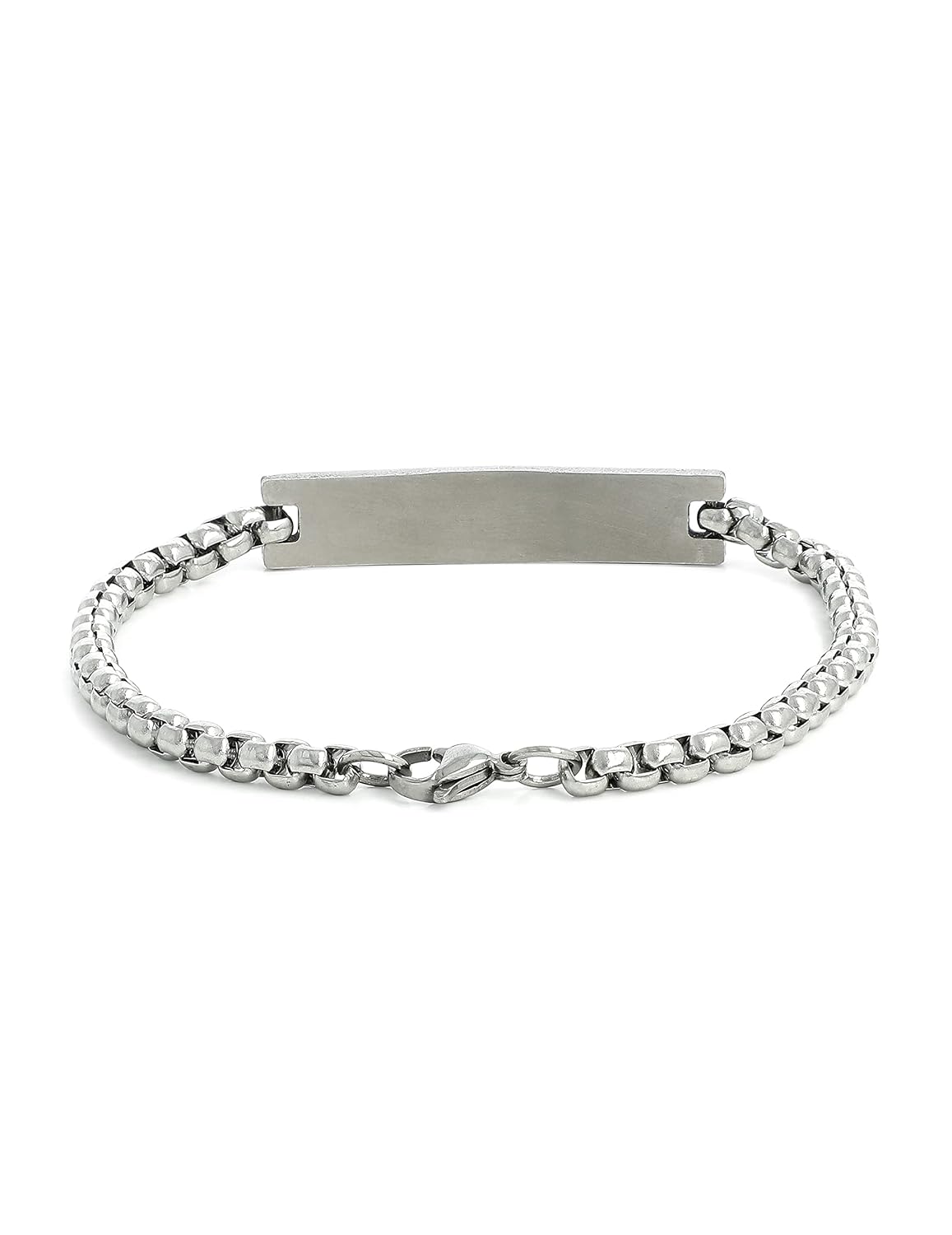 El Regalo 1 PC Stainless Steel OM Bracelets for Boys/Men - Statement Cuban Chain Bracelets for Men/Boys (OM Style- 3)