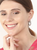El Regalo 2 Pairs Tribal Bohemian Style Spiral Hoop Earrings Combo for Girls & Women