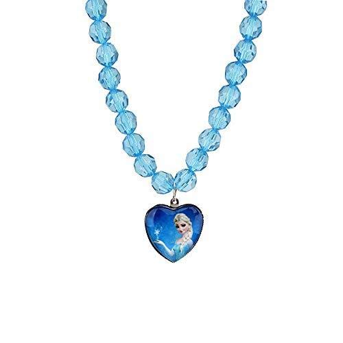 El Regalo Frozn El-sa Princess Necklace & Bracelet Set for Kids | Girls Frozn Jewelry Set