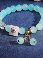 El Regalo Dreamy Gradient Colorful Beaded Bracelets with Cute Charms for Girls & Women (Style-2)
