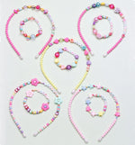 El Regalo 2 PCs Set of Matching Hairband & Bracelet Set for Toddlers/Kids/Girls - Kids Girls Fashion Hair Accessories Set (Style-2)