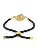 El Regalo 1 PC Evil Eyes Adjustable Cord Unisex Bracelet for All- Fancy Evil Eye Bracelet for Kids/Girls/Boys/Men/Women (Sun Evil Eye Red)