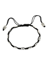 El Regalo 1 PC Boho Macrame Adjustable Oxidized German Silver Bead Nazabattu Anklet for Girls & Women- 1 Leg Bohemian Tribal Thread Anklet (Owl Nazarbattu Anklet)