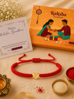 El Regalo Red Ethnic Rakhi Dori Boys Rakhi - D letter